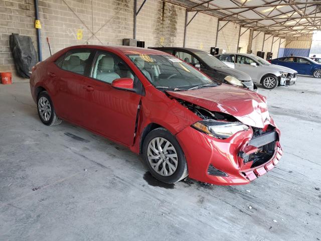 2T1BURHE7HC812706 - 2017 TOYOTA COROLLA L RED photo 4