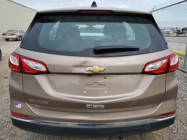 2GNAXHEV0J6178302 - 2018 CHEVROLET EQUINOX LS TAN photo 6