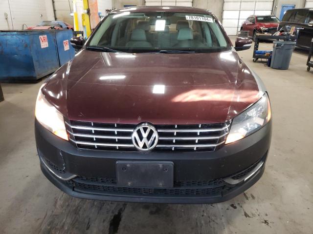 1VWBN7A35DC132829 - 2013 VOLKSWAGEN PASSAT SE BURGUNDY photo 5