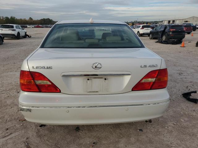 JTHBN30F430123139 - 2003 LEXUS LS 430 WHITE photo 6