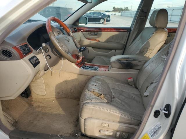 JTHBN30F430123139 - 2003 LEXUS LS 430 WHITE photo 7