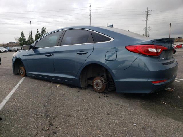 5NPE24AF5HH551047 - 2017 HYUNDAI SONATA SE BLUE photo 2