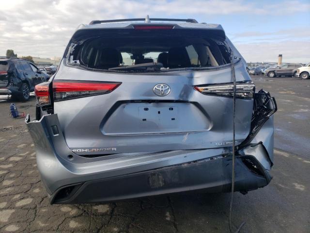 5TDHZRBH0NS173795 - 2022 TOYOTA HIGHLANDER XLE TURQUOISE photo 6