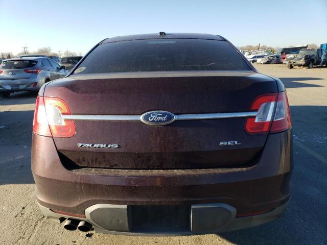 1FAHP2EW7BG139274 - 2011 FORD TAURUS SEL BURGUNDY photo 6