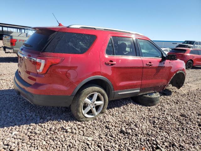 1FM5K7D80KGA09876 - 2019 FORD EXPLORER XLT RED photo 3