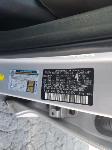 KM8J33A44JU651670 - 2018 HYUNDAI TUCSON SEL SILVER photo 13