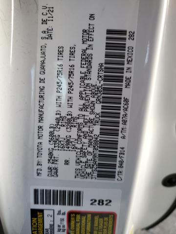 3TYSZ5AN9NT058042 - 2022 TOYOTA TACOMA ACCESS CAB Ақ фото 12