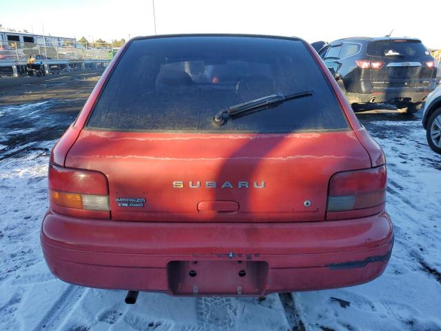 JF1GF4359WH802140 - 1998 SUBARU IMPREZA L RED photo 6