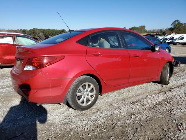 KMHCT4AE9DU483178 - 2013 HYUNDAI ACCENT GLS RED photo 3