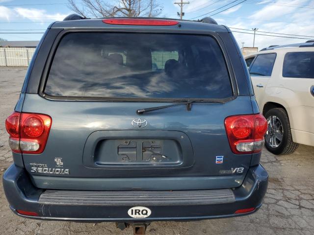 5TDZT34A96S268893 - 2006 TOYOTA SEQUOIA SR5 TEAL photo 6