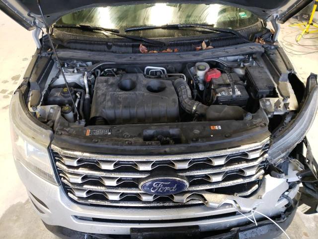 1FM5K7DH9GGB41820 - 2016 FORD EXPLORER XLT SILVER photo 12