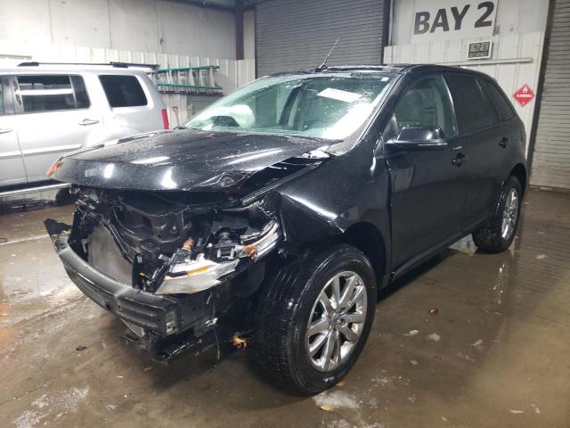 2FMDK3JC3DBA57590 - 2013 FORD EDGE SEL BLACK photo 1