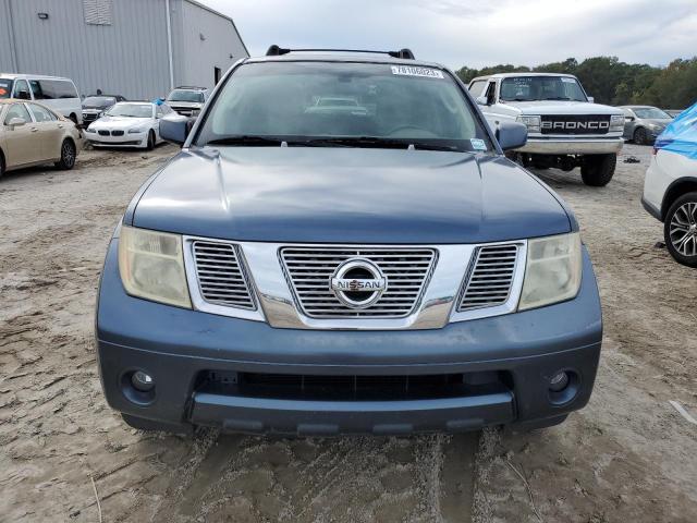 5N1AR18U27C629075 - 2007 NISSAN PATHFINDER LE BLUE photo 5