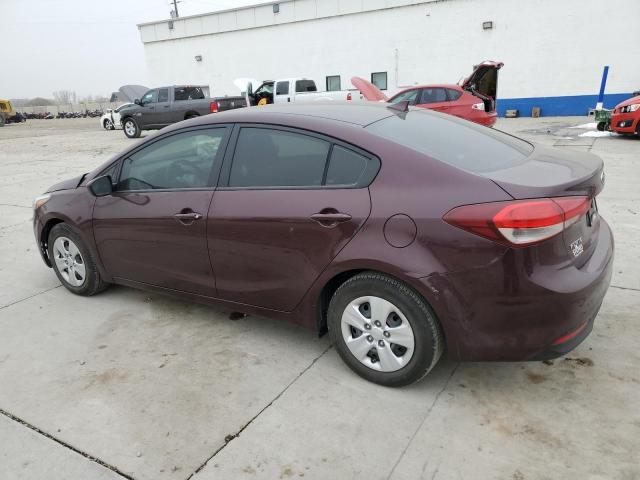 3KPFL4A71HE152926 - 2017 KIA FORTE LX BURGUNDY photo 2