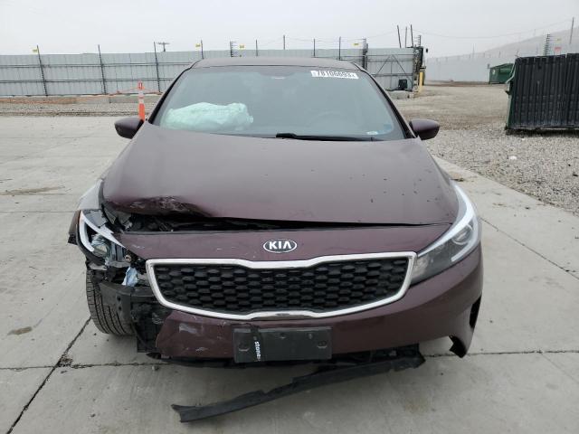 3KPFL4A71HE152926 - 2017 KIA FORTE LX BURGUNDY photo 5