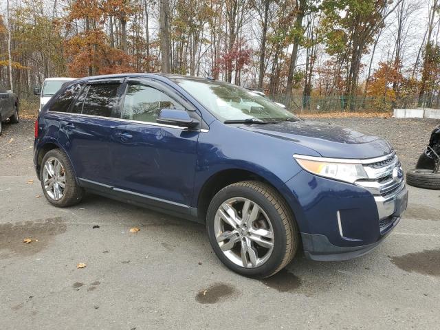 2FMDK4KC2CBA88154 - 2012 FORD EDGE LIMITED BLUE photo 4