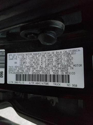 3TMJU62N69M073372 - 2009 TOYOTA TACOMA DOUBLE CAB PRERUNNER BLACK photo 13