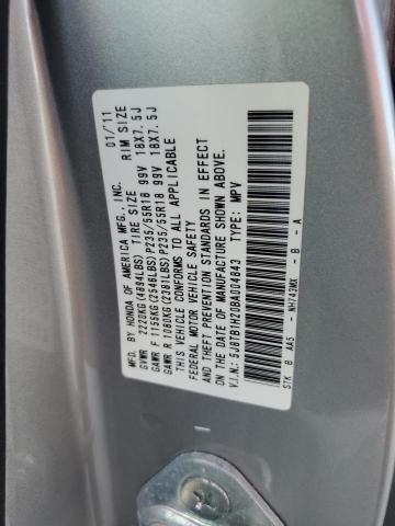 5J8TB1H20BA004843 - 2011 ACURA RDX SILVER photo 14