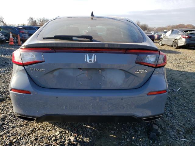 19XFL1H85NE001533 - 2022 HONDA CIVIC SPORT TOURING GRAY photo 6