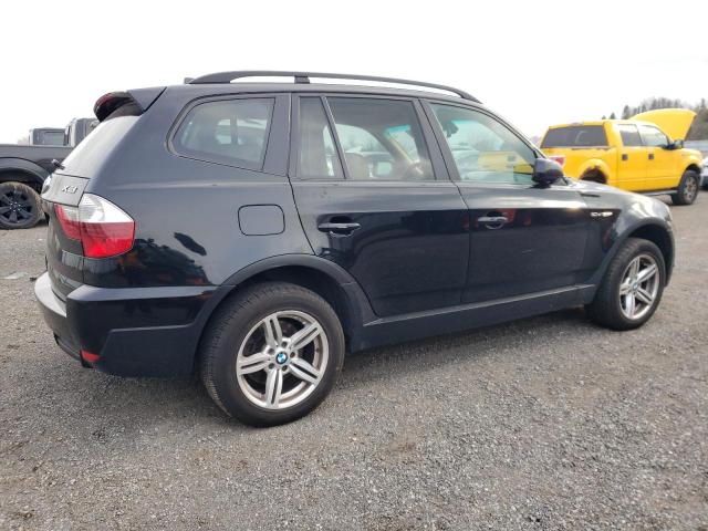 WBXPC93417WF04658 - 2007 BMW X3 3.0SI BLACK photo 3