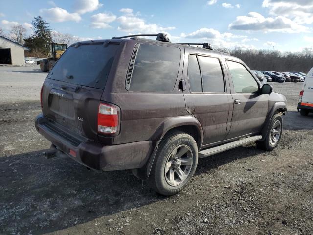 JN8DR09Y84W918750 - 2004 NISSAN PATHFINDER LE BURGUNDY photo 3