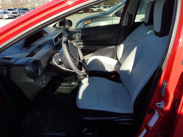 JTDKDTB35J1609389 - 2018 TOYOTA PRIUS C RED photo 7