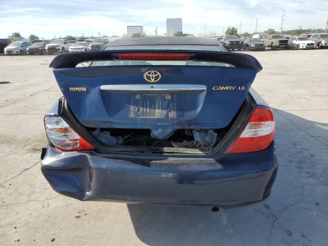 4T1BE32K73U186543 - 2003 TOYOTA CAMRY LE BLUE photo 6