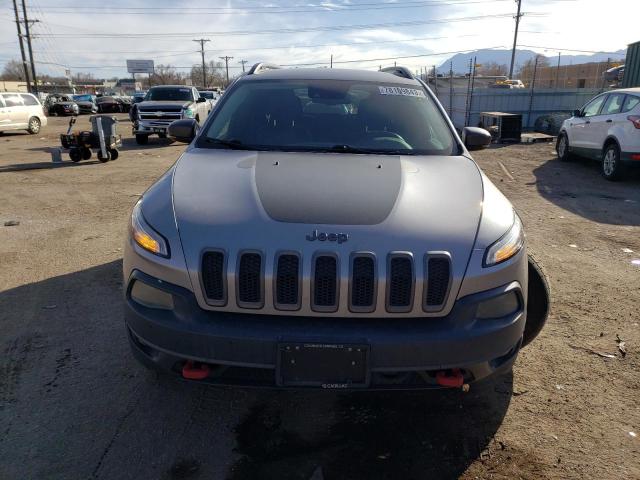 1C4PJMBS9EW160951 - 2014 JEEP CHEROKEE TRAILHAWK SILVER photo 5