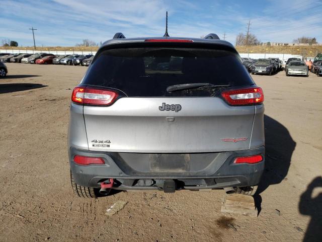 1C4PJMBS9EW160951 - 2014 JEEP CHEROKEE TRAILHAWK SILVER photo 6