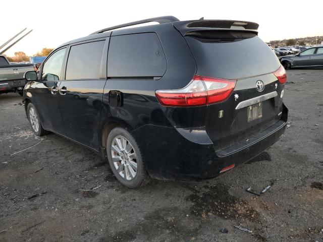 5TDYK3DC3FS676032 - 2015 TOYOTA SIENNA XLE BLACK photo 2