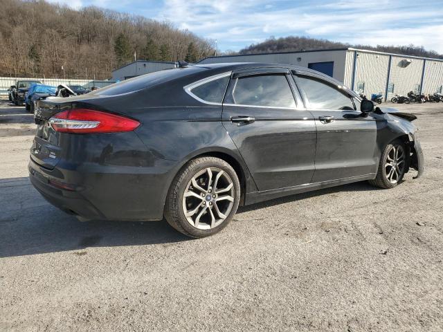 3FA6P0CDXKR237477 - 2019 FORD FUSION SEL BLACK photo 3