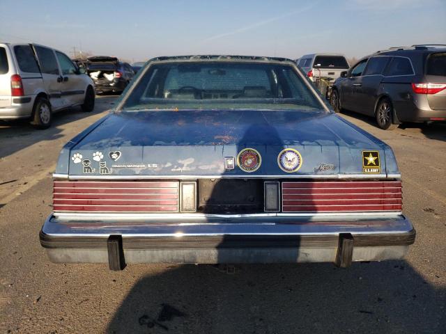 2MEBP95F1FX622251 - 1985 MERCURY GRAND MARQ BLUE photo 6