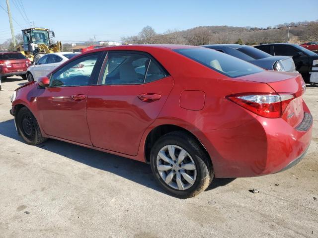 5YFBURHE6GP544293 - 2016 TOYOTA COROLLA L RED photo 2