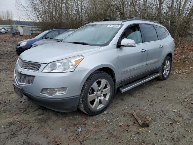 1GNKRLED4CJ149092 - 2012 CHEVROLET TRAVERSE LTZ SILVER photo 1