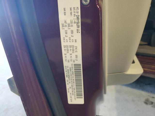 2A8HR54199R580773 - 2009 CHRYSLER TOWN & COU TOURING BURGUNDY photo 13