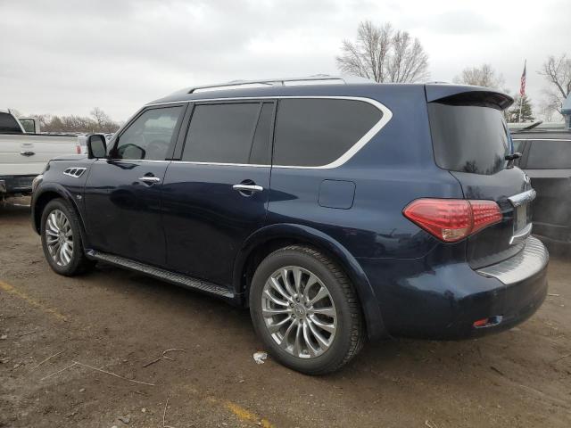 JN8AZ2NC2F9370044 - 2015 INFINITI QX80 BLUE photo 2