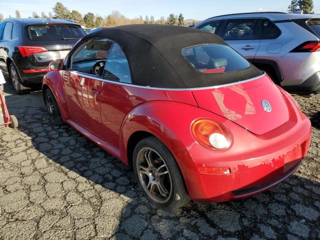 3VWSF31Y06M302307 - 2006 VOLKSWAGEN NEW BEETLE CONVERTIBLE OPTION PACKAGE 2 RED photo 2