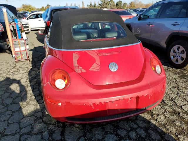 3VWSF31Y06M302307 - 2006 VOLKSWAGEN NEW BEETLE CONVERTIBLE OPTION PACKAGE 2 RED photo 6