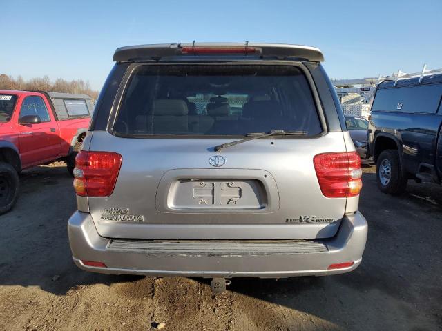 5TDBT48A83S143638 - 2003 TOYOTA SEQUOIA LIMITED SILVER photo 6