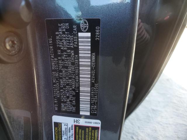 4T1BE46K19U313814 - 2009 TOYOTA CAMRY BASE GRAY photo 12