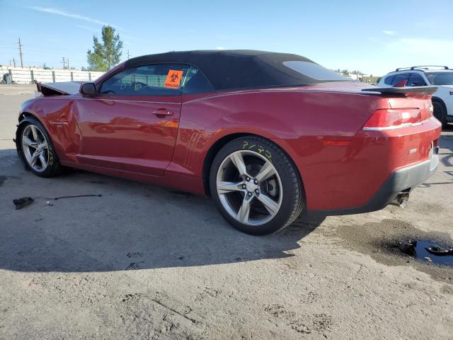 2G1FD3D30F9267554 - 2015 CHEVROLET CAMARO LT BURGUNDY photo 2