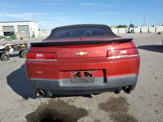 2G1FD3D30F9267554 - 2015 CHEVROLET CAMARO LT BURGUNDY photo 6