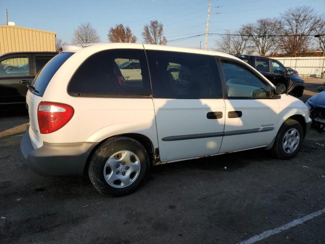 1B4GP25371B160324 - 2001 DODGE CARAVAN SE WHITE photo 3