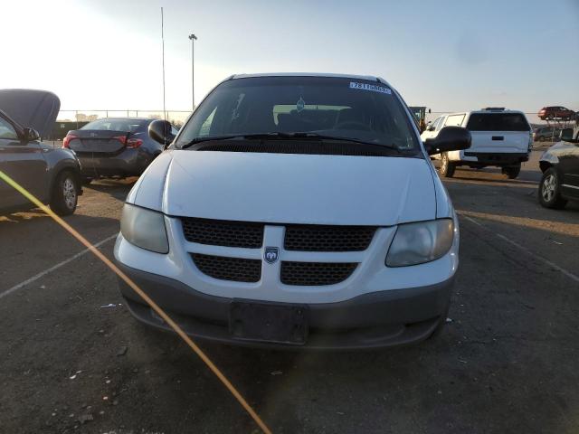 1B4GP25371B160324 - 2001 DODGE CARAVAN SE WHITE photo 5