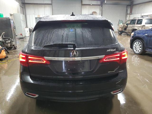 5FRYD4H20EB039912 - 2014 ACURA MDX BLACK photo 6