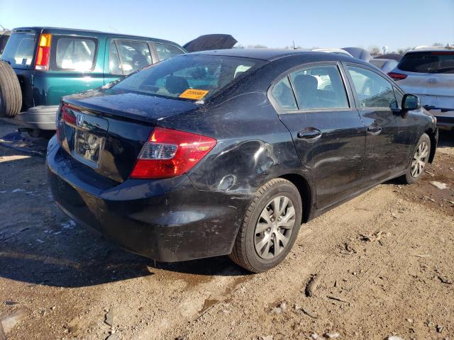 19XFB2F57CE024231 - 2012 HONDA CIVIC LX BLACK photo 3