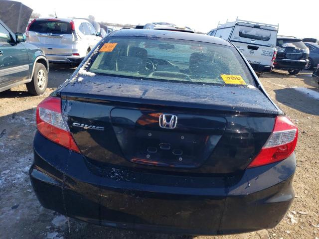 19XFB2F57CE024231 - 2012 HONDA CIVIC LX BLACK photo 6