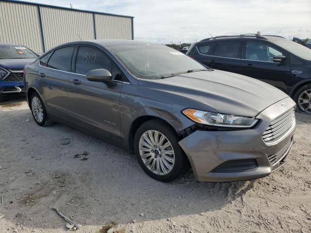 3FA6P0UU5ER252018 - 2014 FORD FUSION S HYBRID GRAY photo 4