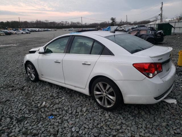 1G1PH5S99B7212852 - 2011 CHEVROLET CRUZE LTZ WHITE photo 2