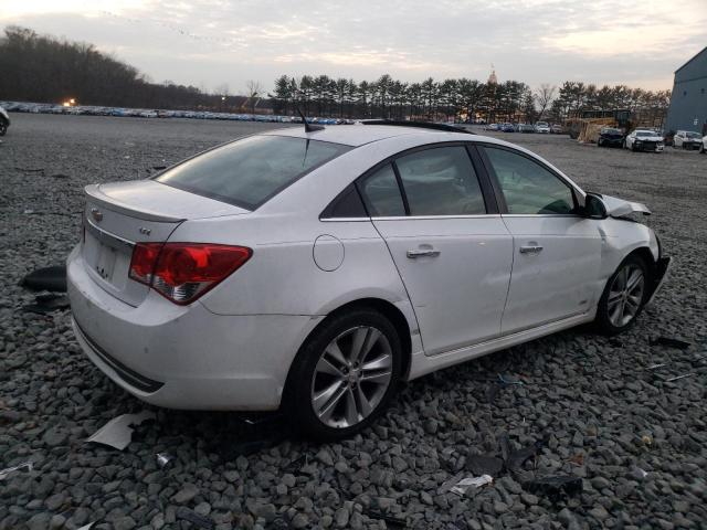 1G1PH5S99B7212852 - 2011 CHEVROLET CRUZE LTZ WHITE photo 3